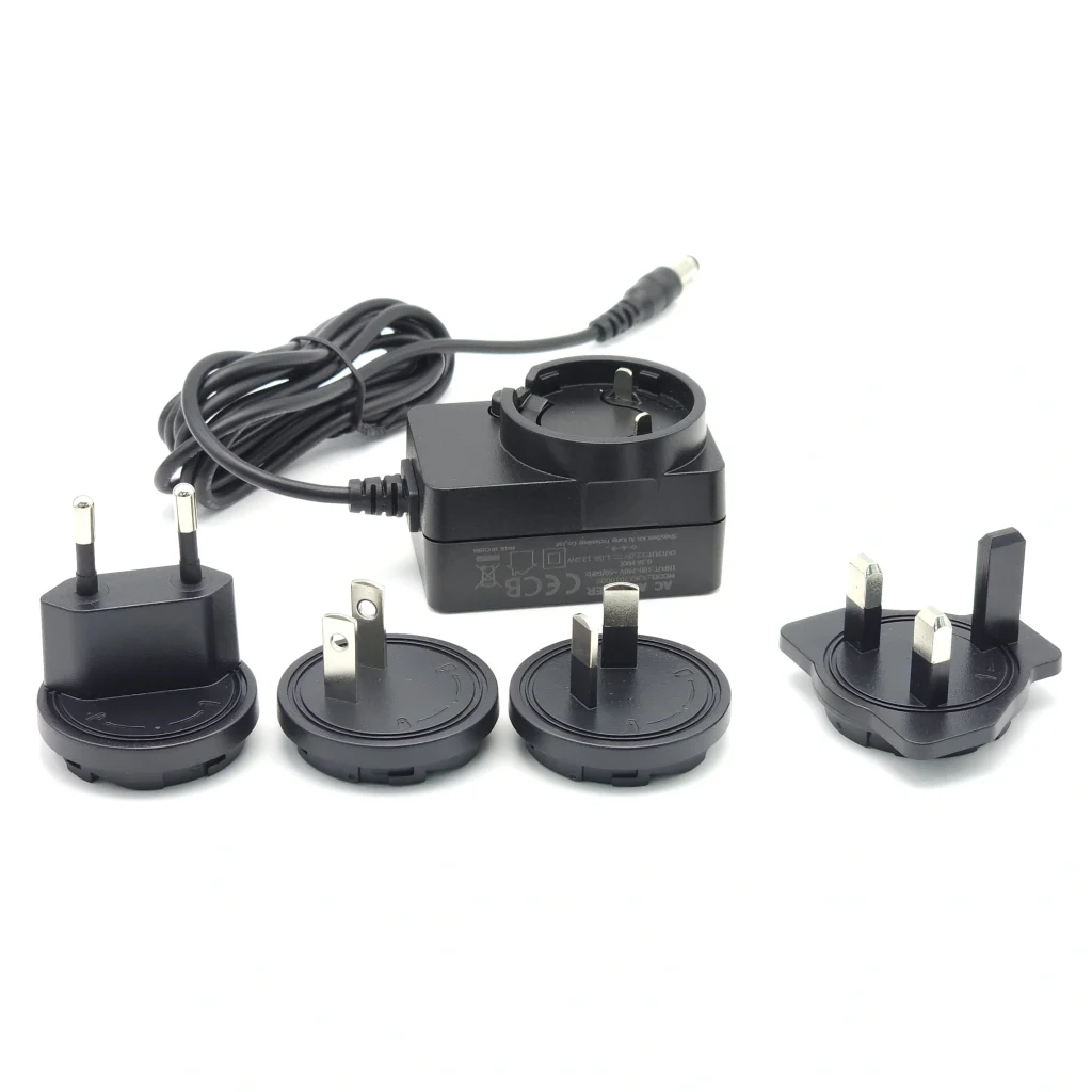 12W Medical Power Adapter- Interchangeable Plug