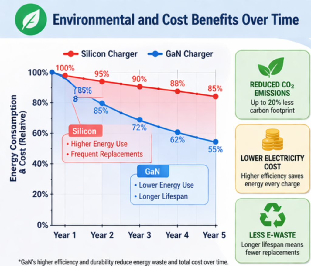 GaN environmental cost benefit chart
