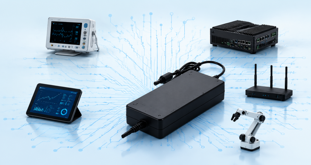 Power supply resources for AC DC adapters, medical devices and industrial applications