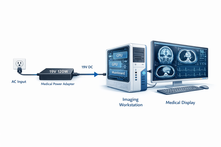 Imaging workstation + display + adapter